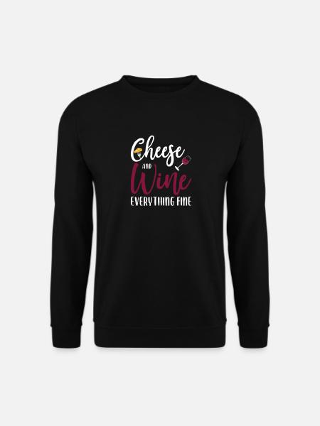 Cheese cheese platter Cheeses dairy - Unisex Sweatshirt - black