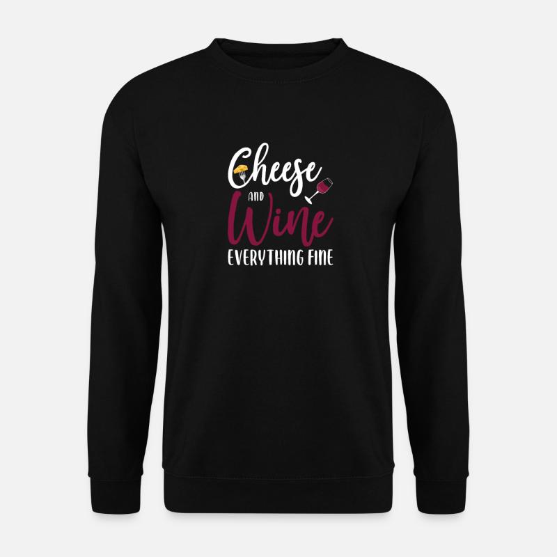Cheese cheese platter Cheeses dairy - Unisex Sweatshirt - black