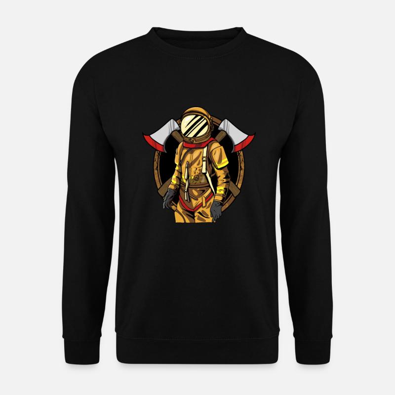 Fire department fire engine firefighter - Unisex Sweatshirt - black