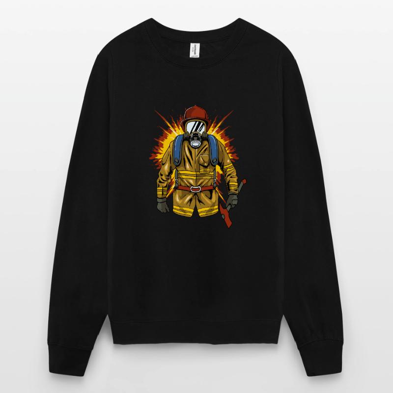 Pompier pompier pompier Sweat-shirt Unisexe
