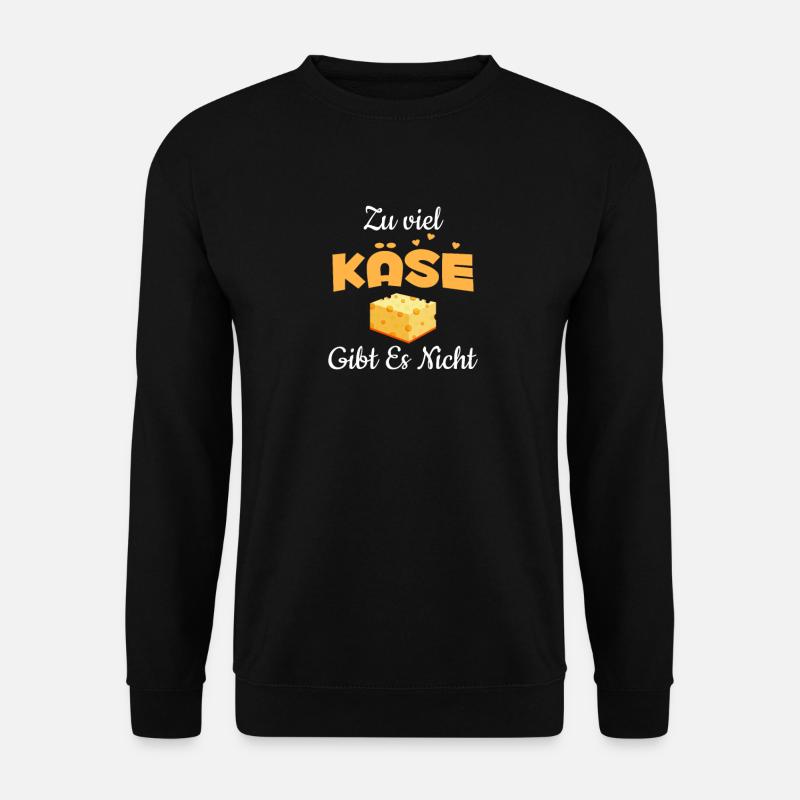 Käse Käseplatte Käsesorten Käserei - Unisex Pullover - Schwarz