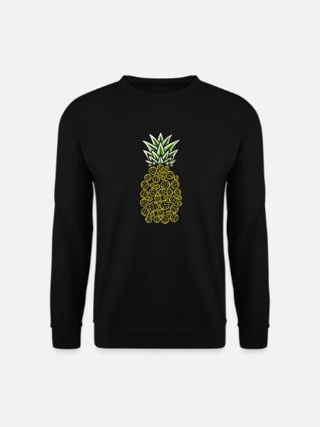 Joueurs de volley- de volley- Pineapple Hawaii Aloha - Sweat-shirt Unisexe - noir