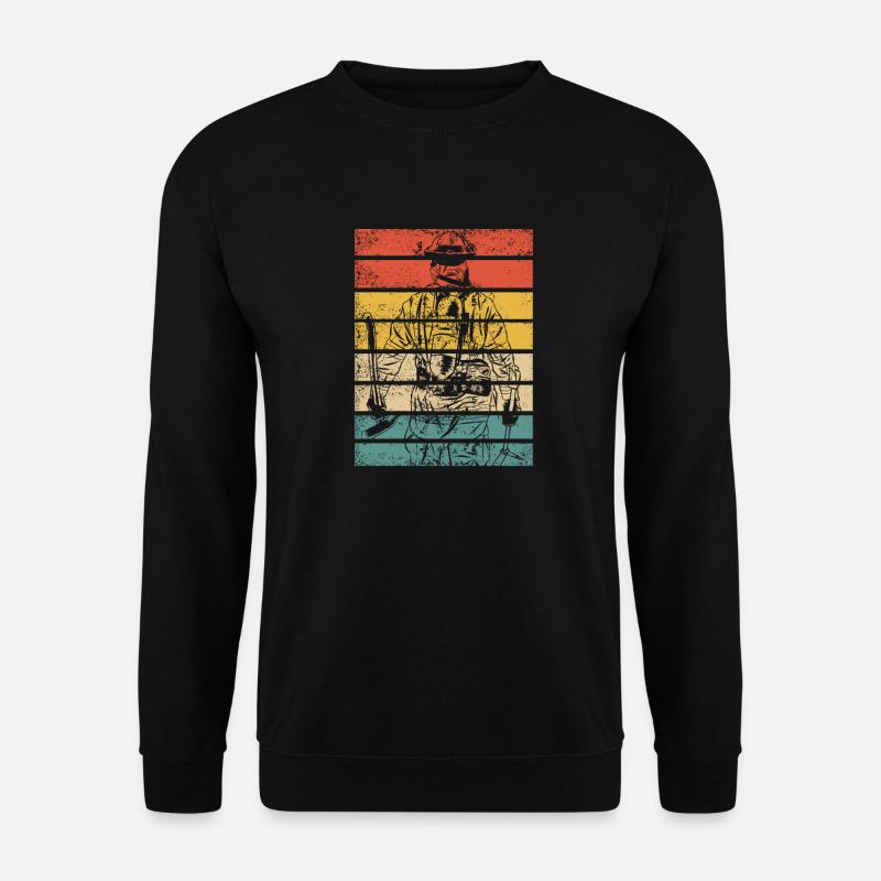 Fire department fire engine firefighter - Unisex Sweatshirt - black