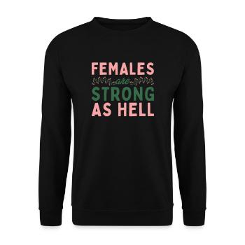 Féminisme Féministe Féministe - Sweat-shirt Unisexe - noir - Devant - Alina (178cm) & Michal (187cm)