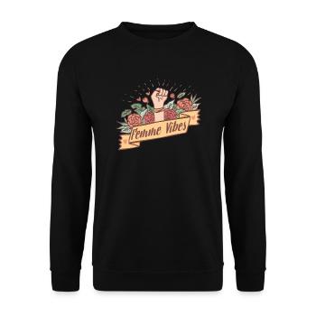 Féminisme Féministe Féministe - Sweat-shirt Unisexe - noir - Devant - Alina (178cm) & Michal (187cm)