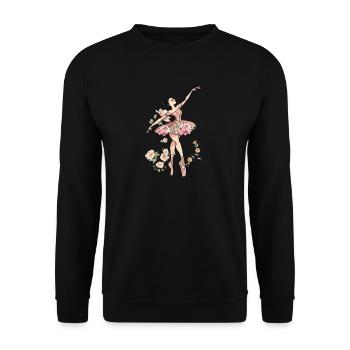 Ballet Ballet Ballet Danseuse - Sweat-shirt Unisexe - noir - Devant - Alina (178cm) & Michal (187cm)