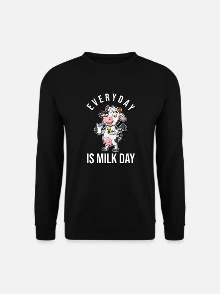 Milk raw milk whole milk - Unisex Sweatshirt - black