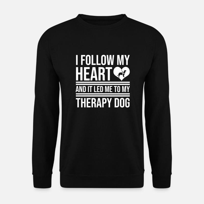 Chien de thérapie canine - Sweat-shirt Unisexe - noir