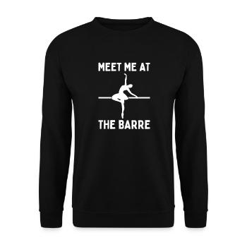 Danseuse de ballet ballerine - Sweat-shirt Unisexe - noir - Devant - Alina (178cm) & Michal (187cm)