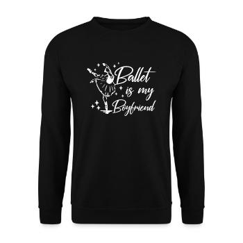 Danseuse de ballet ballerine - Sweat-shirt Unisexe - noir - Devant - Alina (178cm) & Michal (187cm)