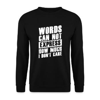 Introvertiert Misanthrop Anti Sozial Distanziert - Unisex Pullover - Schwarz - Vorne - Alina (178cm) & Michal (187cm)