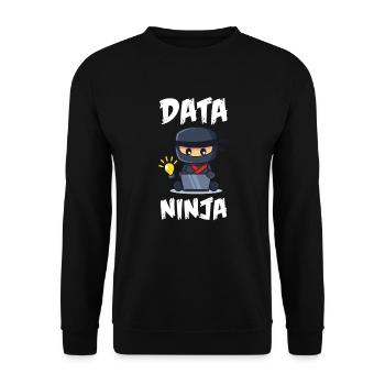 Data Science Analyst Data Scientist - Unisex Pullover - Schwarz - Vorne - Alina (178cm) & Michal (187cm)
