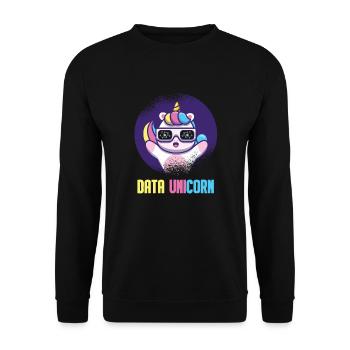 Data Science Analyst Data Scientist - Unisex Pullover - Schwarz - Vorne - Alina (178cm) & Michal (187cm)