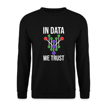 Data Science Analyst Data Scientist - Unisex Pullover - Schwarz - Vorne - Alina (178cm) & Michal (187cm)