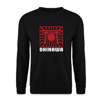 Japanische Kunst Okinawa Japan - Unisex Pullover - Schwarz - Vorne - Alina (178cm) & Michal (187cm)