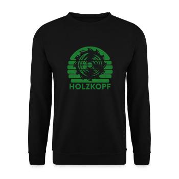 Tischler Holzarbeiter Zimmermann Schreiner - Unisex Pullover - Schwarz - Vorne - Alina (178cm) & Michal (187cm)