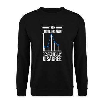 Data Science Analyst Data Scientist - Unisex Pullover - Schwarz - Vorne - Alina (178cm) & Michal (187cm)