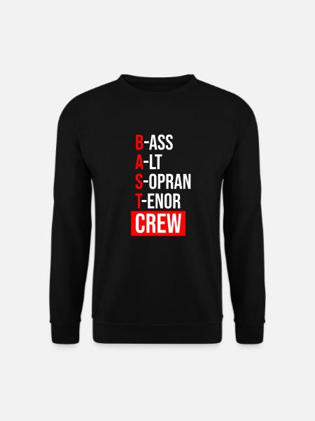 Chor Chorprobe Chorsänger Singen - Unisex Pullover - Schwarz