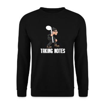Chor Chorprobe Chorsänger Singen - Unisex Pullover - Schwarz - Vorne - Alina (178cm) & Michal (187cm)