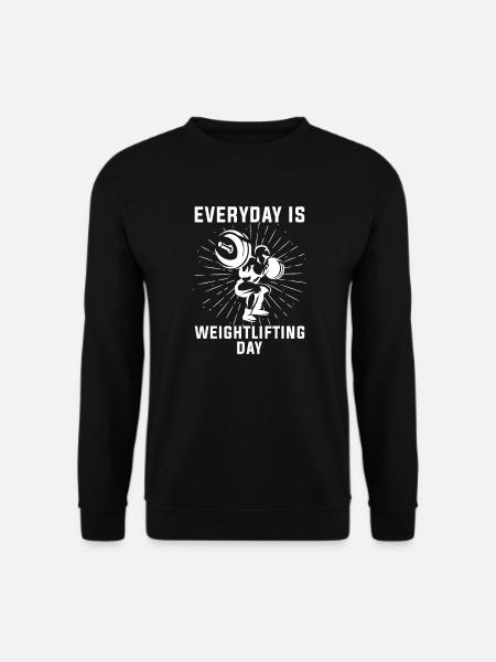 Gewichtheben Gewichtheber Langhantel - Unisex Pullover - Schwarz