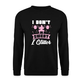 Weightlifting weightlifter barbell - Unisex Sweatshirt - black - Front - Alina (178cm) & Michal (187cm)