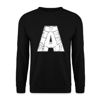 Architect Construction Manager Architecture House Construction - Unisex Sweatshirt - black - Front - Alina (178cm) & Michal (187cm)