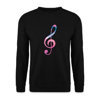 Chor Chorprobe Chorsänger Singen - Unisex Pullover - Schwarz - Vorne - Alina (178cm) & Michal (187cm)