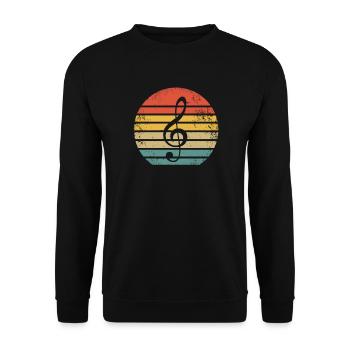 Chor Chorprobe Chorsänger Singen - Unisex Pullover - Schwarz - Vorne - Alina (178cm) & Michal (187cm)
