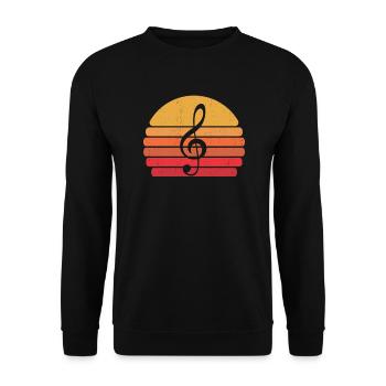 Chor Chorprobe Chorsänger Singen - Unisex Pullover - Schwarz - Vorne - Alina (178cm) & Michal (187cm)