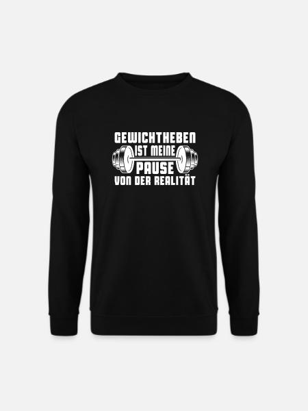 Gewichtheben Gewichtheber Langhantel - Unisex Pullover - Schwarz