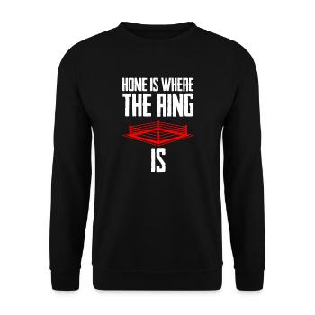 Boxing boxing boxer - Unisex Sweatshirt - black - Front - Alina (178cm) & Michal (187cm)