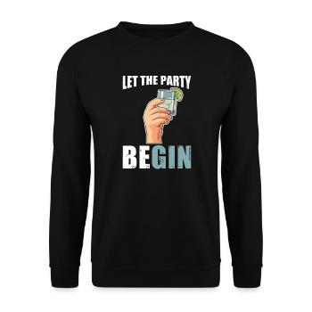 Cocktail - Unisex Sweatshirt - black - Front - Alina (178cm) & Michal (187cm)