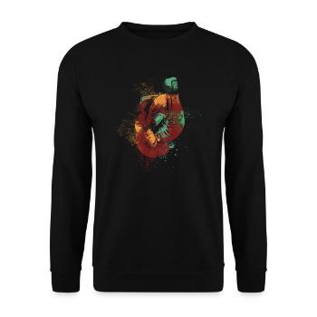Boxing boxing boxer - Unisex Sweatshirt - black - Front - Alina (178cm) & Michal (187cm)