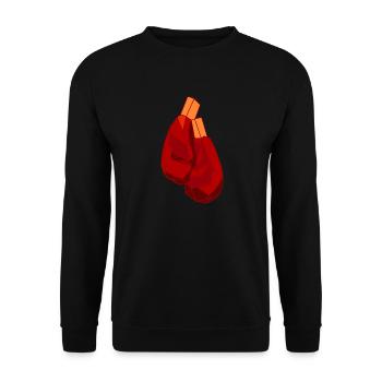 Boxing boxing boxer - Unisex Sweatshirt - black - Front - Alina (178cm) & Michal (187cm)
