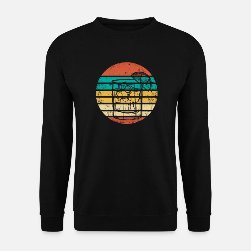 Retro Cocktail - Unisex Pullover - Schwarz