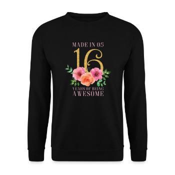 Sweet 16e anniversaire - Sweat-shirt Unisexe - noir - Devant - Alina (178cm) & Michal (187cm)