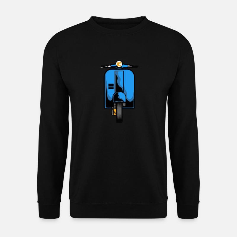 Motorroller Mofa Moped Roller - Unisex Pullover - Schwarz