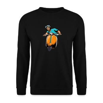 Scooter scooter mobylette scooter - Sweat-shirt Unisexe - noir - Devant - Alina (178cm) & Michal (187cm)