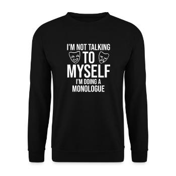 Théâtre Théâtre - Sweat-shirt Unisexe - noir - Devant - Alina (178cm) & Michal (187cm)