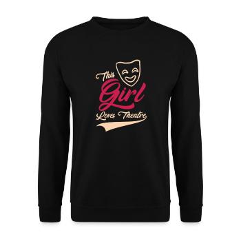 Théâtre Théâtre - Sweat-shirt Unisexe - noir - Devant - Alina (178cm) & Michal (187cm)