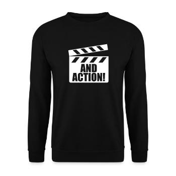 Théâtre Théâtre - Sweat-shirt Unisexe - noir - Devant - Alina (178cm) & Michal (187cm)