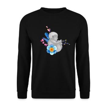 Midwife Thank You - Doula Pregnant Obstetrics - Unisex Sweatshirt - black - Front - Alina (178cm) & Michal (187cm)