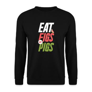 Vegan Veganismus Gemüse Veganer - Unisex Pullover - Schwarz - Vorne - Alina (178cm) & Michal (187cm)