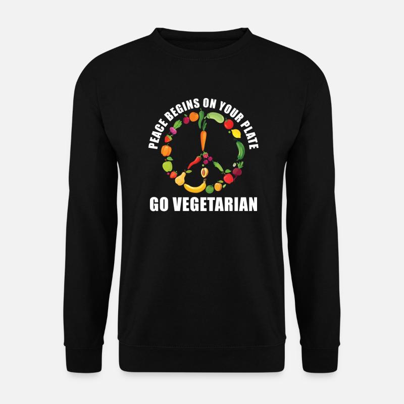 Veggie Vegetables Vegetarian Vegetarian - Unisex Sweatshirt - black