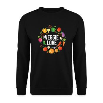 Vegan Veganismus Gemüse Veganer - Unisex Pullover - Schwarz - Vorne - Alina (178cm) & Michal (187cm)