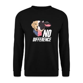 Vegan Veganismus Gemüse Veganer - Unisex Pullover - Schwarz - Vorne - Alina (178cm) & Michal (187cm)