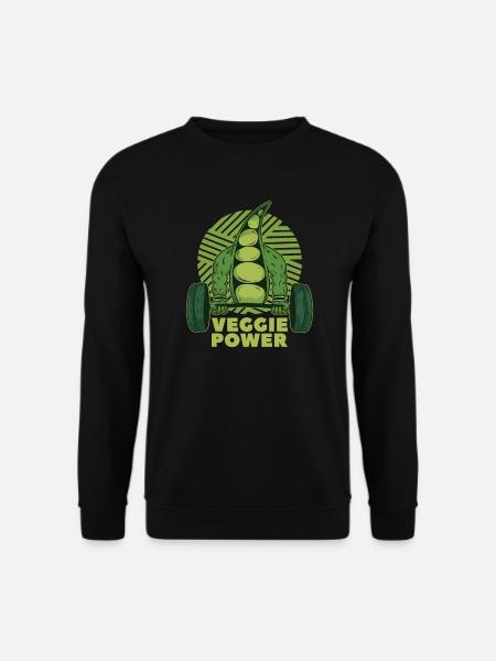 Veggie Gemüse Vegetarisch Vegetarier - Unisex Pullover - Schwarz