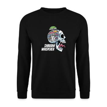 Mushroom picker Sponge Mushroom picker Mushroom finder collector - Unisex Sweatshirt - black - Front - Alina (178cm) & Michal (187cm)