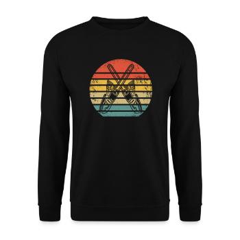 Woodcutter Forester Forester Woodworker - Unisex Sweatshirt - black - Front - Alina (178cm) & Michal (187cm)