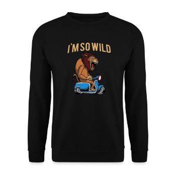 Scooter scooter mobylette scooter - Sweat-shirt Unisexe - noir - Devant - Alina (178cm) & Michal (187cm)